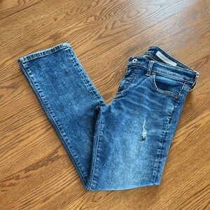 Anthropology Pilcro slim straight distressed jeans